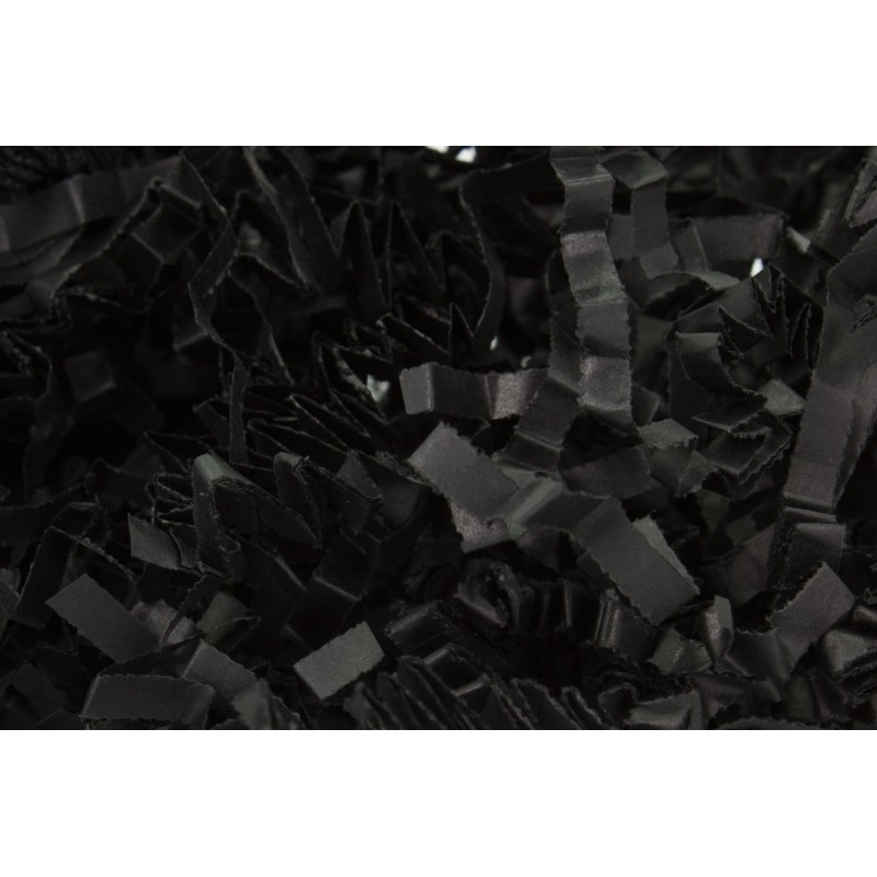 Papierwolle 4mm Schwarz 1kg